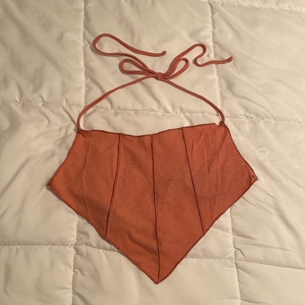 Pink bandana top